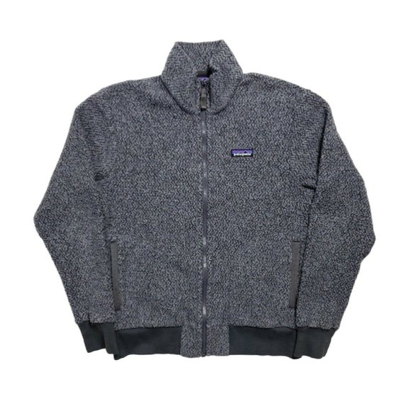 Patagonia Other - Patagonia Full-Zip WOOL Pile Fleece Sweatshirt - Grey Small Recycled Wool